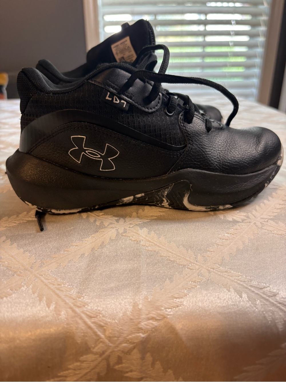Under Armour Kids Black Lace-Up Athletic Sneakers